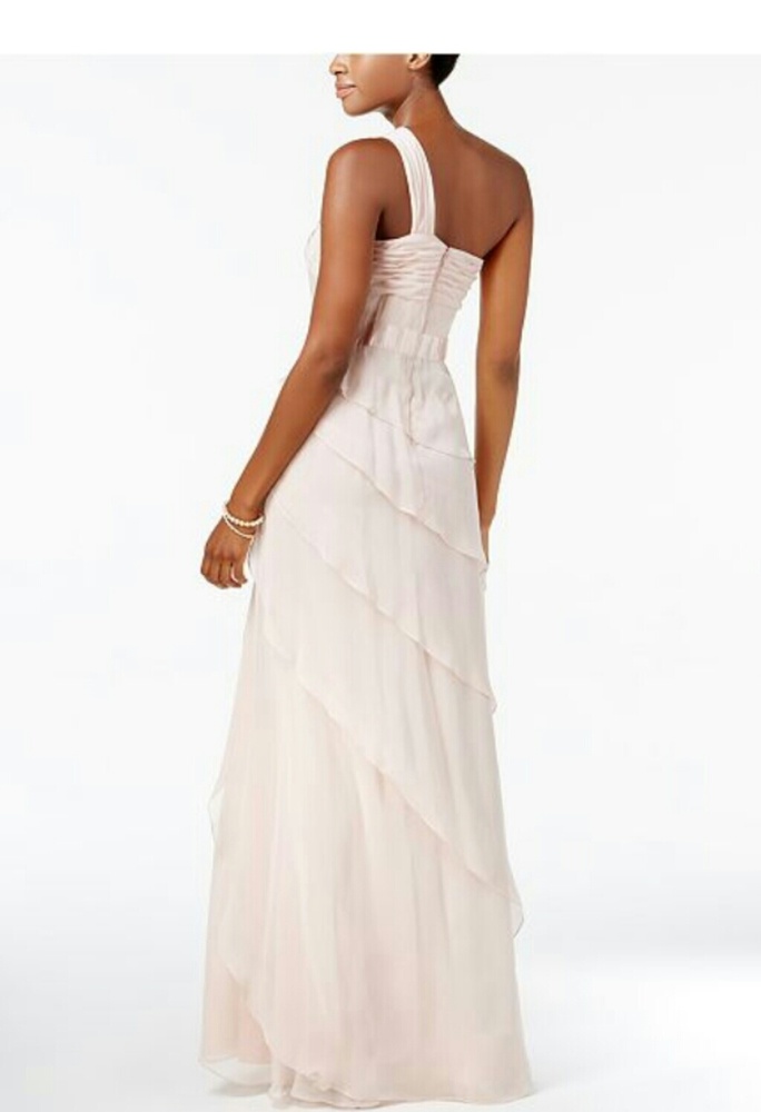 One-Shoulder Adrianna Papell Gown - Picture 2 of 3
